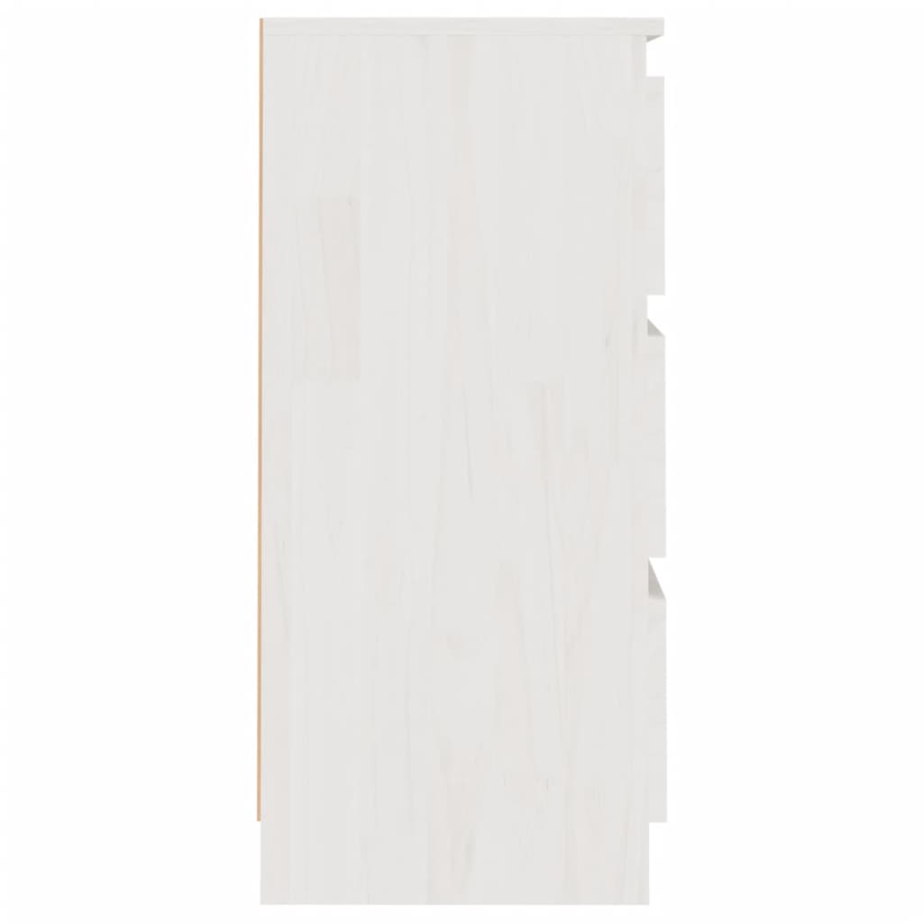 vidaXL Noćni ormarići 2 kom bijeli 40 x 29,5 x 64 cm masivna borovina