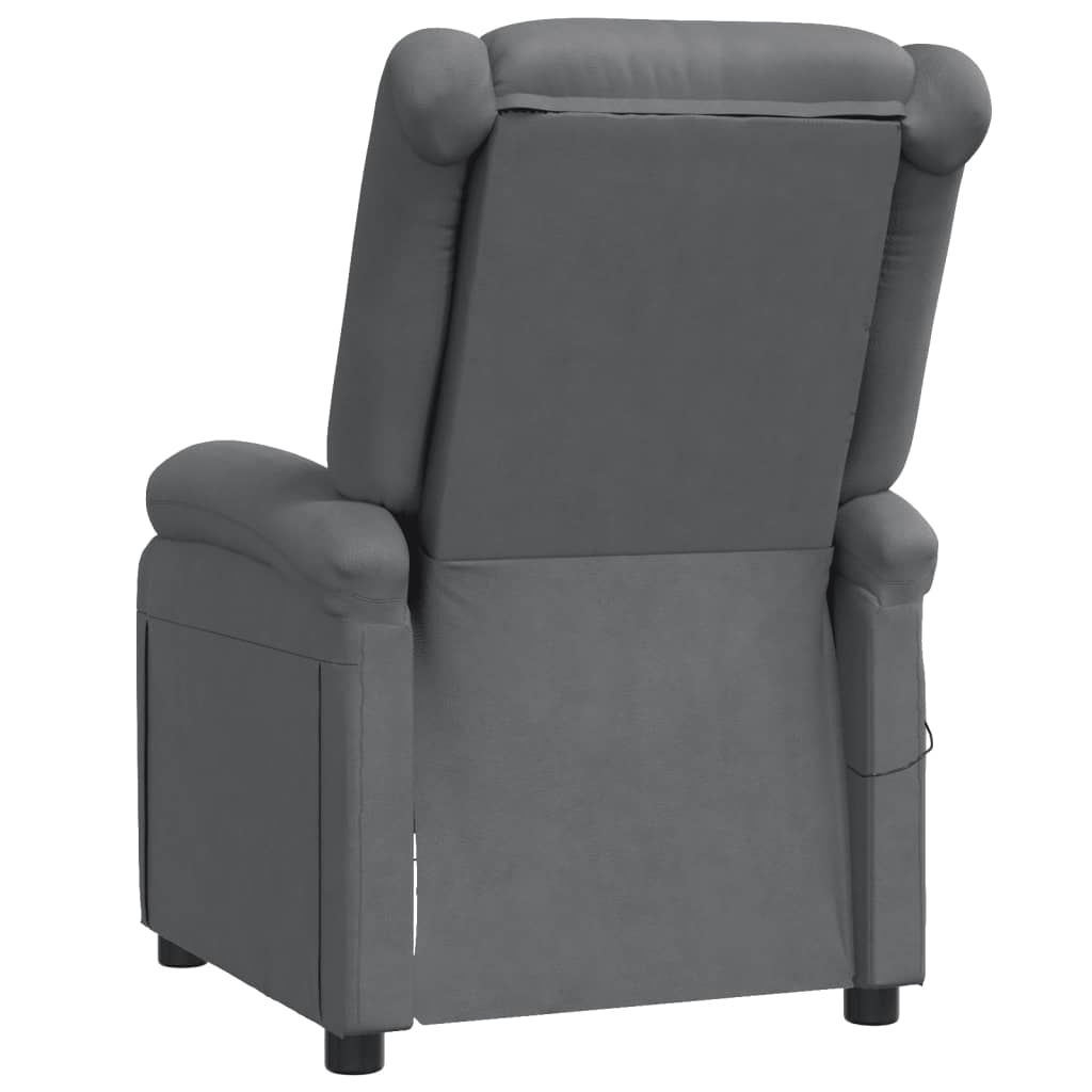 vidaXL Masažna fotelja od umjetne kože antracit
