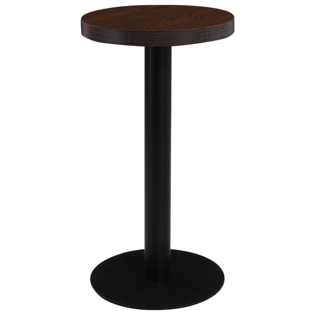 vidaXL Bistro stol tamnosmeđi 40 cm MDF