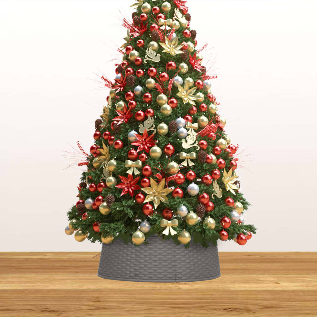 vidaXL Podloga za božićno drvce smeđa Ø 65 x 19,5 cm