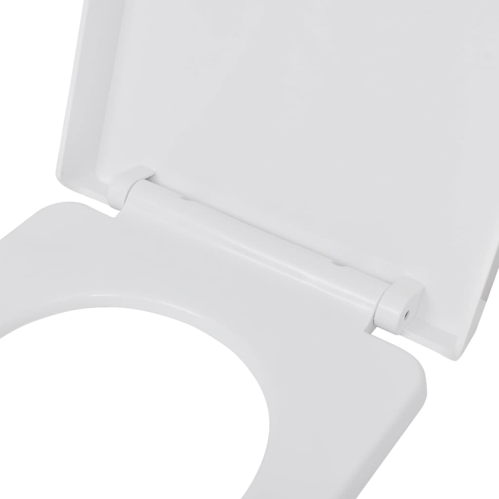 vidaXL Toaletne daske s mekim zatvaranjem 2 kom plastične bijele