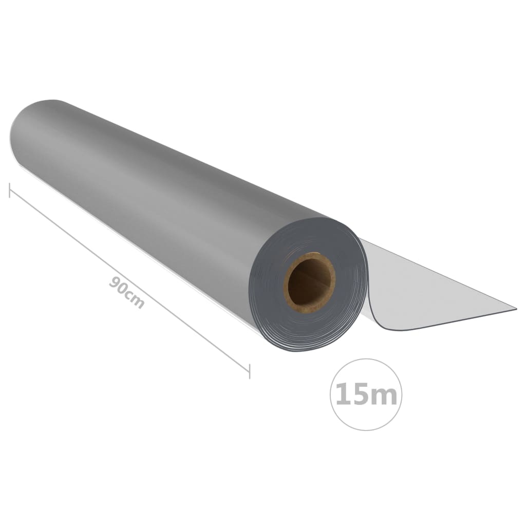 vidaXL Zaštita za stol u roli mat 0,9 x 15 m 2 mm PVC