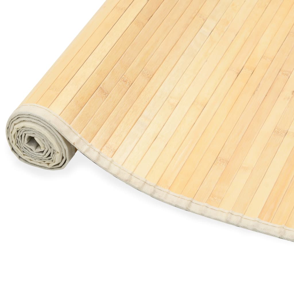 vidaXL Tepih od bambusa 100 x 160 cm prirodna boja