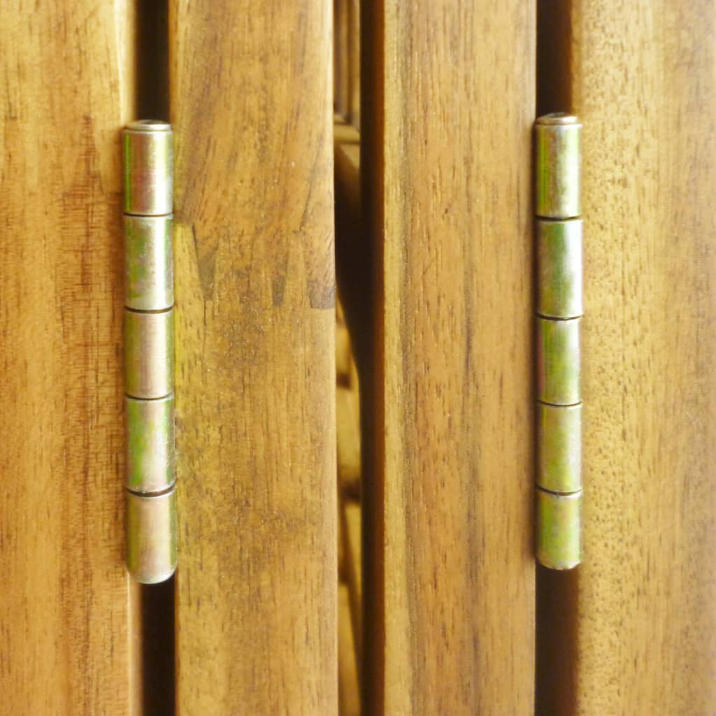 vidaXL Sobna Pregrada/Luk s 4 Panela Masivno Drvo Akacije 160x170 cm