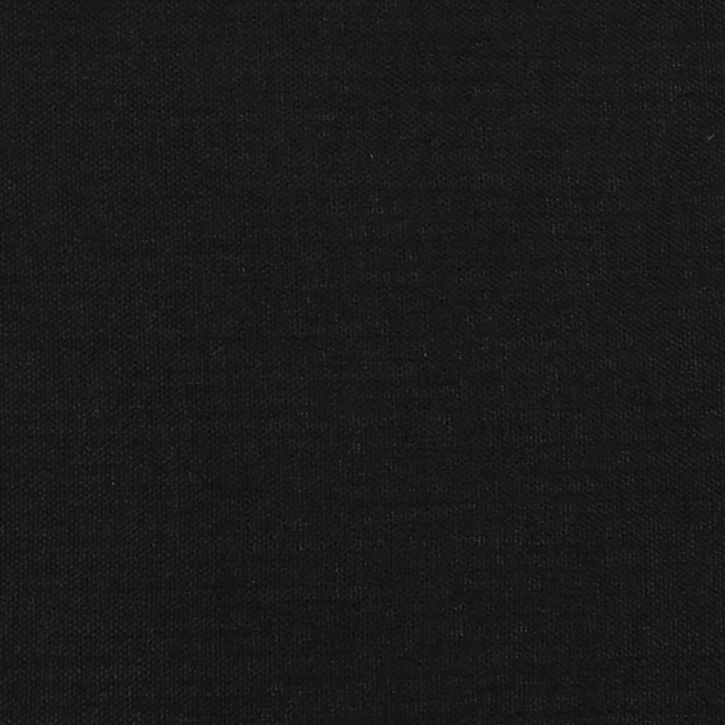 vidaXL Uzglavlje crno 90x5x78/88 cm od tkanine
