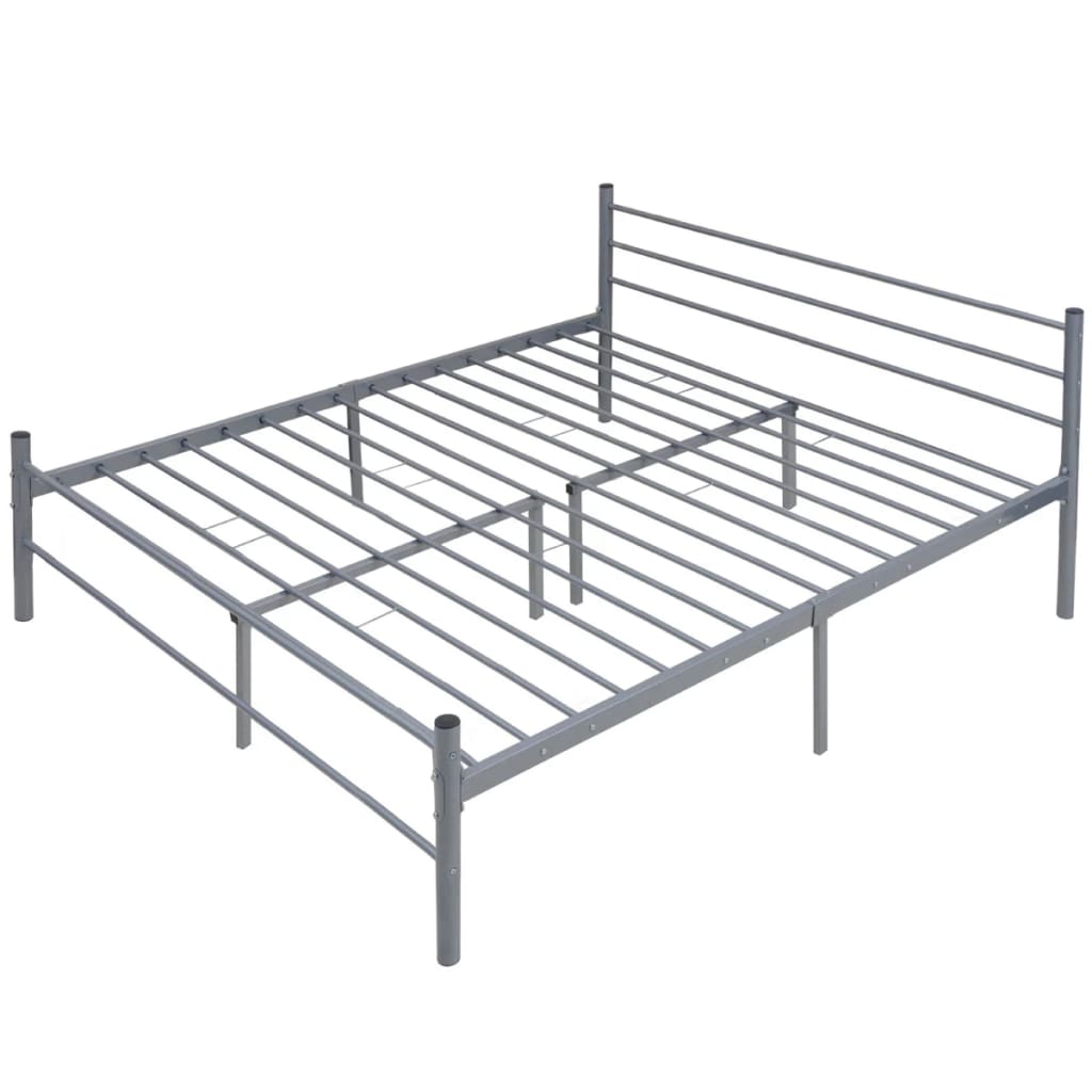 vidaXL Okvir za krevet metalni sivi 180 x 200 cm