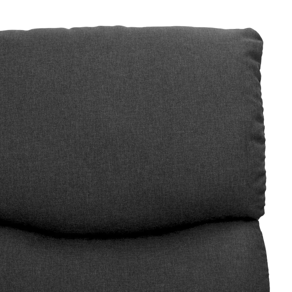 vidaXL Fotelja na podizanje od tkanine tamnosiva