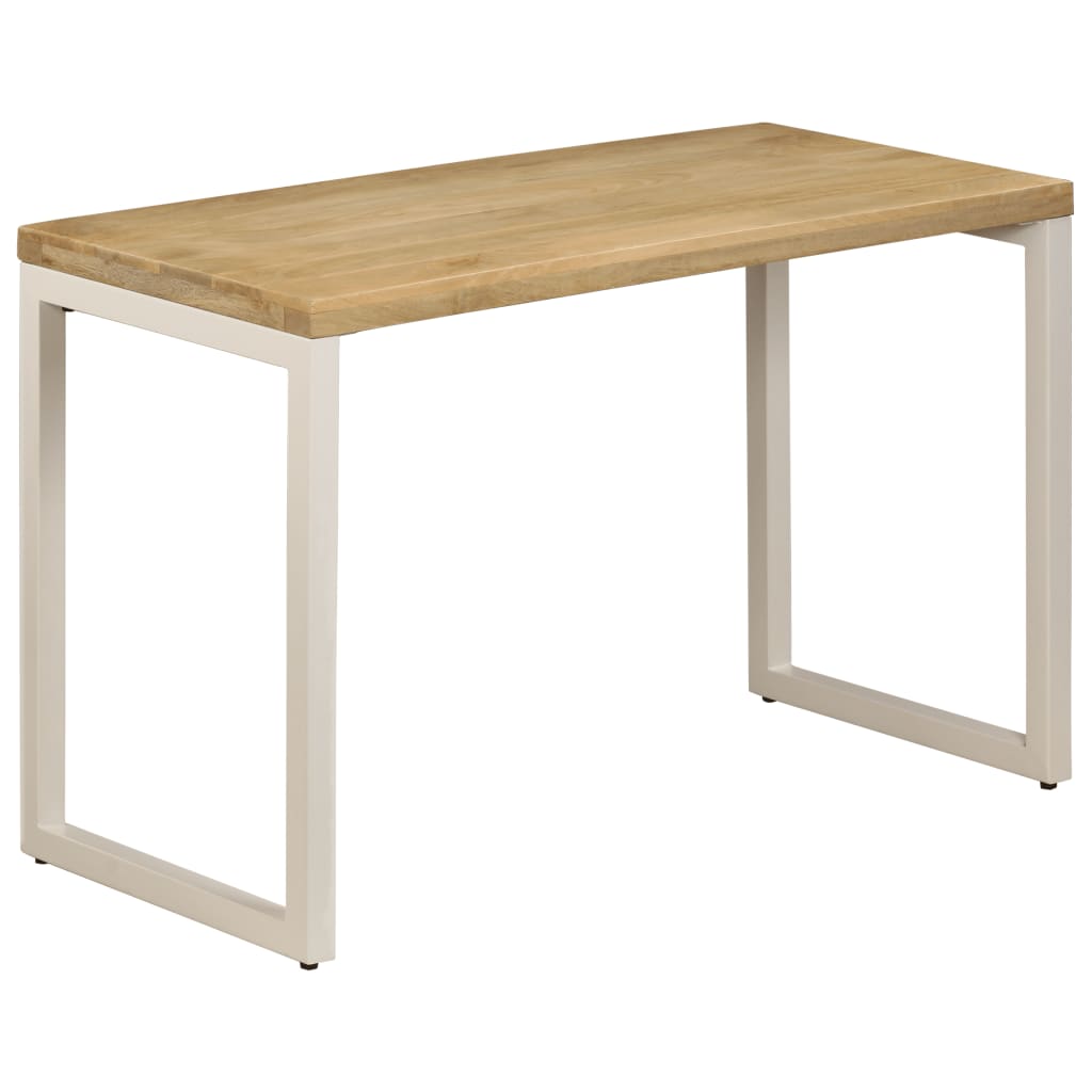 vidaXL Blagovaonski stol 115 x 55 x 76 cm masivno drvo manga i čelik