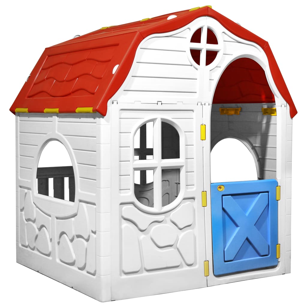 vidaXL Dječja sklopiva kućica za igru s vratima i prozorima