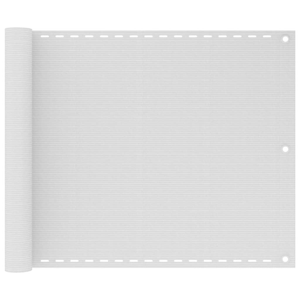 vidaXL Balkonski zastor bijeli 75 x 300 cm HDPE