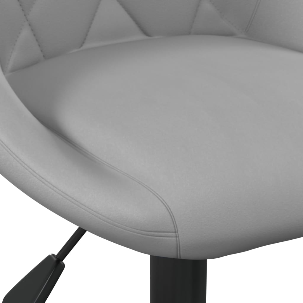 vidaXL Blagovaonska stolica svjetlosiva baršunasta