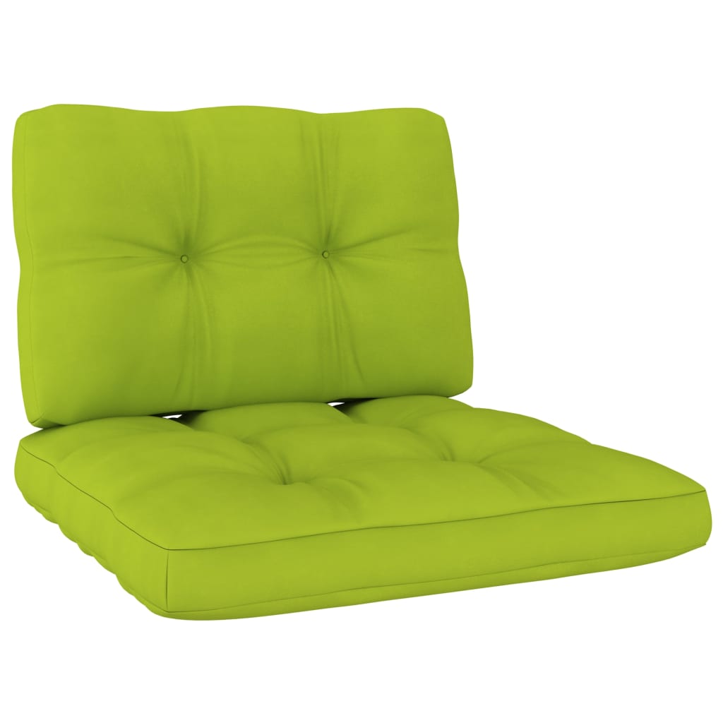 vidaXL Vrtna stolica s jarko zelenim jastucima impregnirana borovina