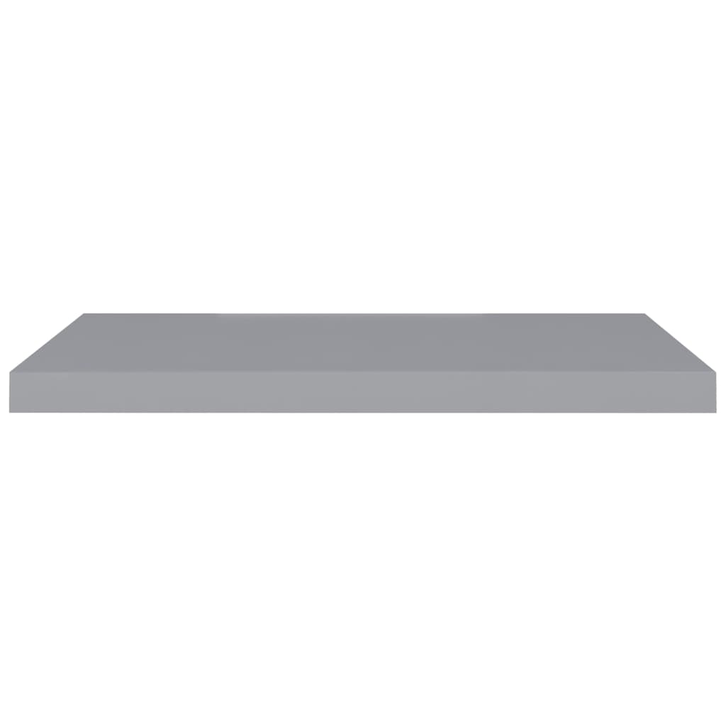 vidaXL Plutajuća zidna polica siva 80 x 23,5 x 3,8 cm MDF