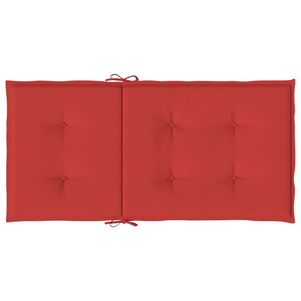 vidaXL Jastuci za vrtne stolice 6 kom crveni 100x50x3 cm od tkanine