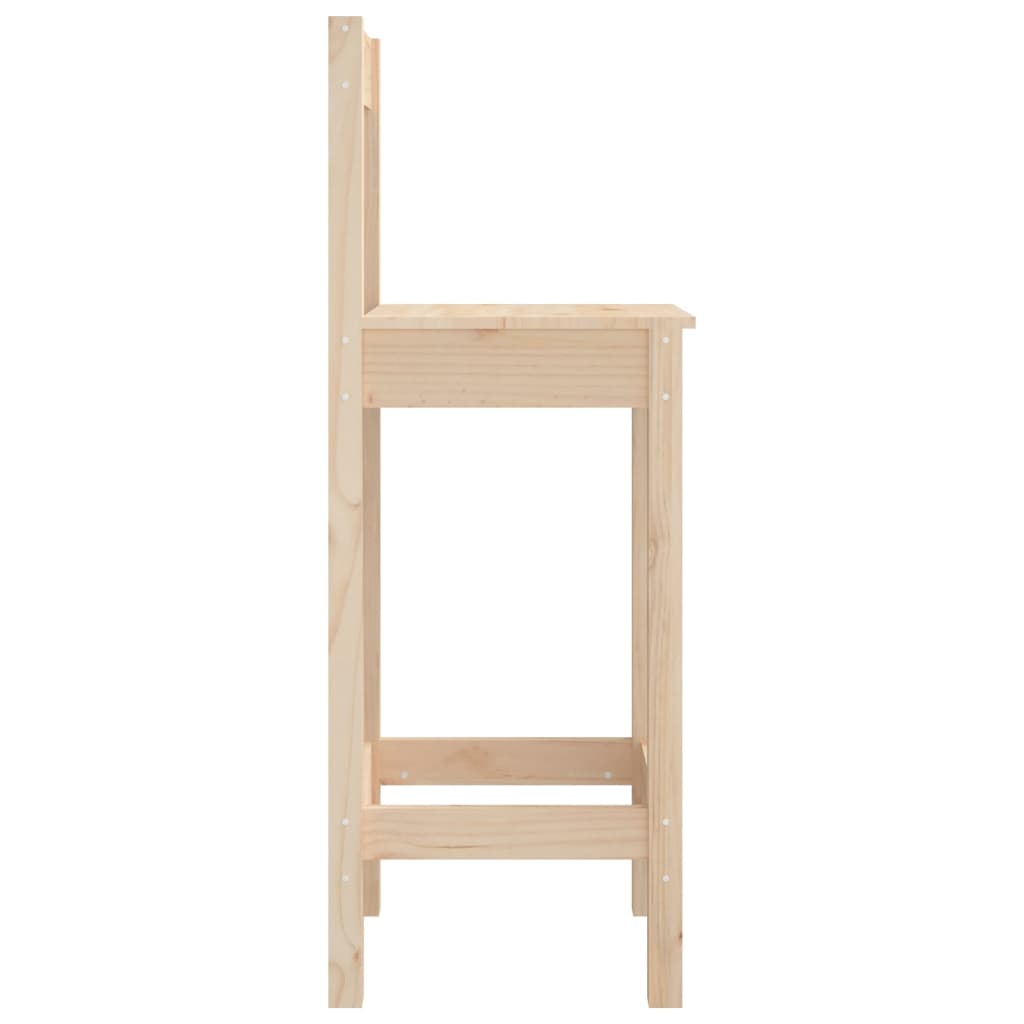 vidaXL Barske stolice 2 kom 40 x 41,5 x 112 cm od masivne borovine