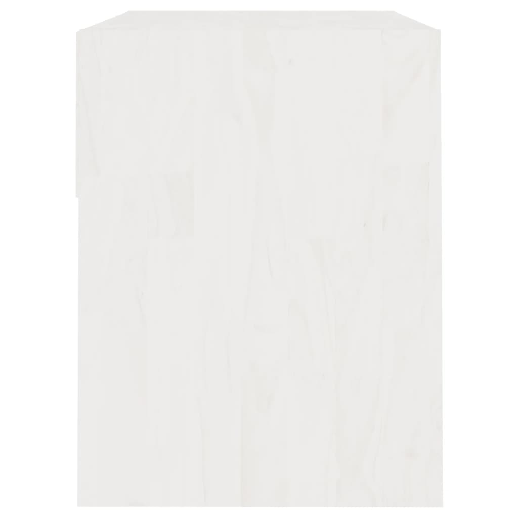 vidaXL Noćni ormarić bijeli 40 x 31 x 40 cm od masivne borovine