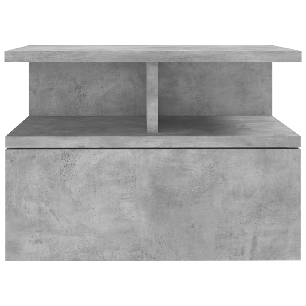 vidaXL Viseći noćni ormarić siva boja betona 40x31x27 cm od iverice