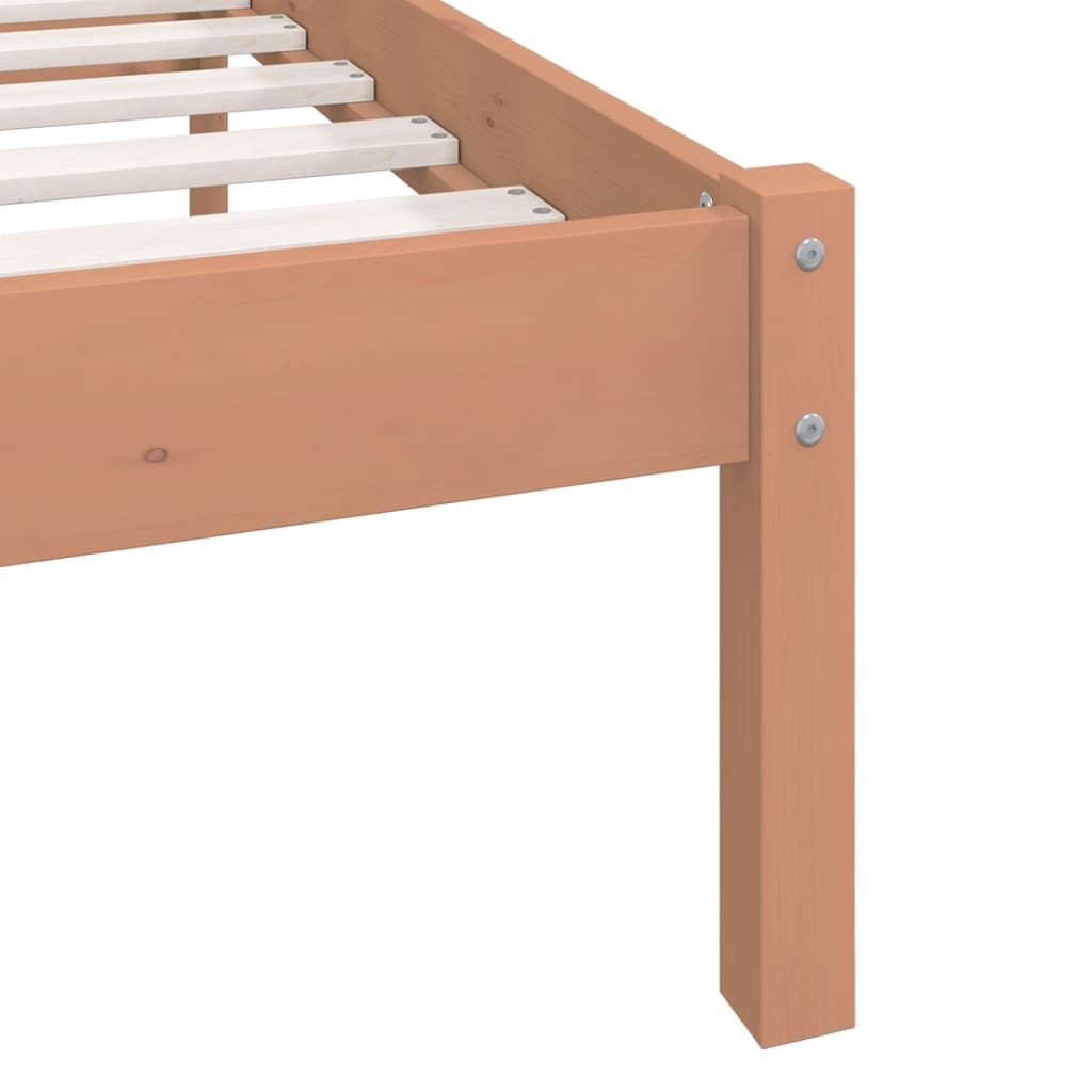 vidaXL Okvir za krevet od masivne borovine boja meda 200 x 200 cm