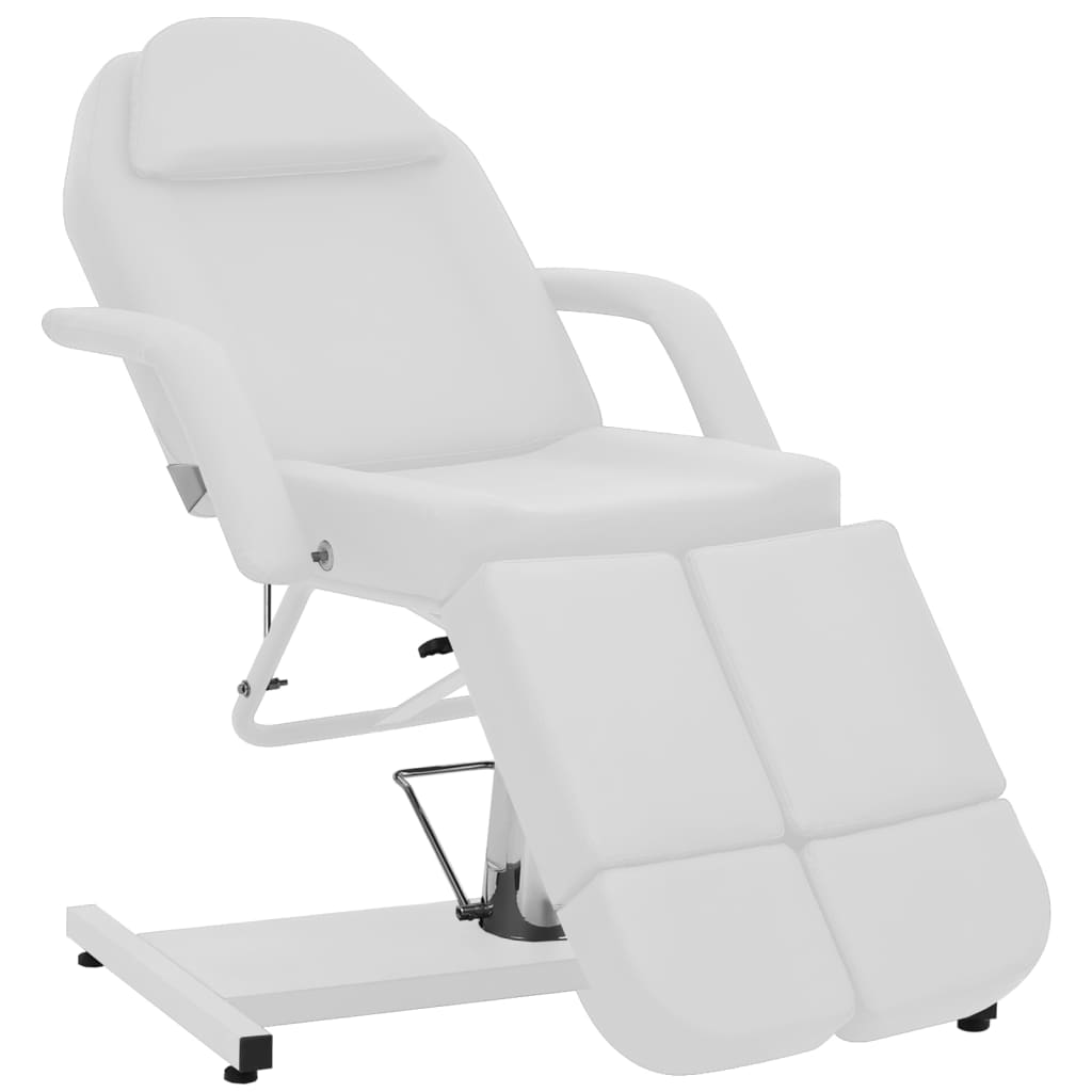 vidaXL Kozmetička stolica od umjetne kože bijela 180 x 62 x 78 cm