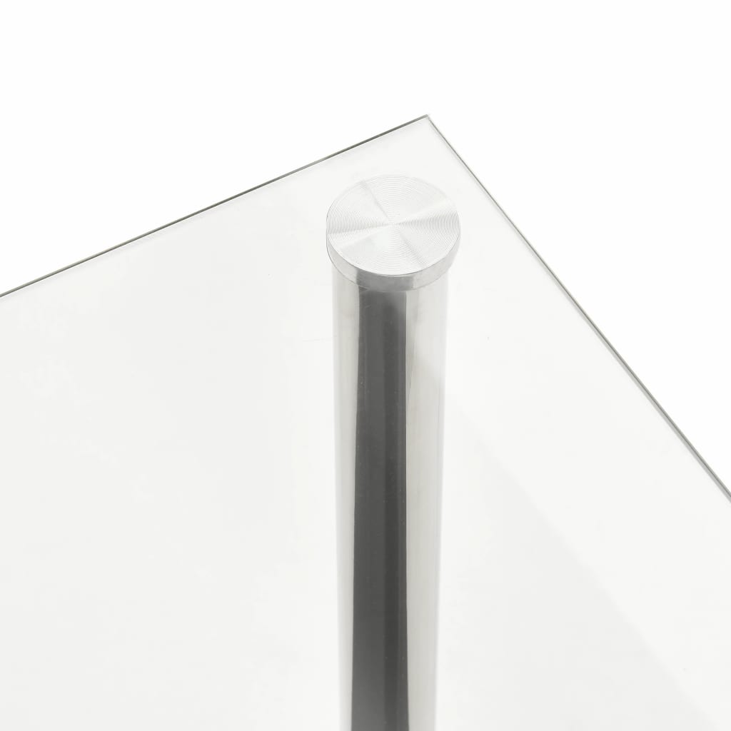 vidaXL Stolić za kavu prozirni 110 x 43 x 60 cm od kaljenog stakla