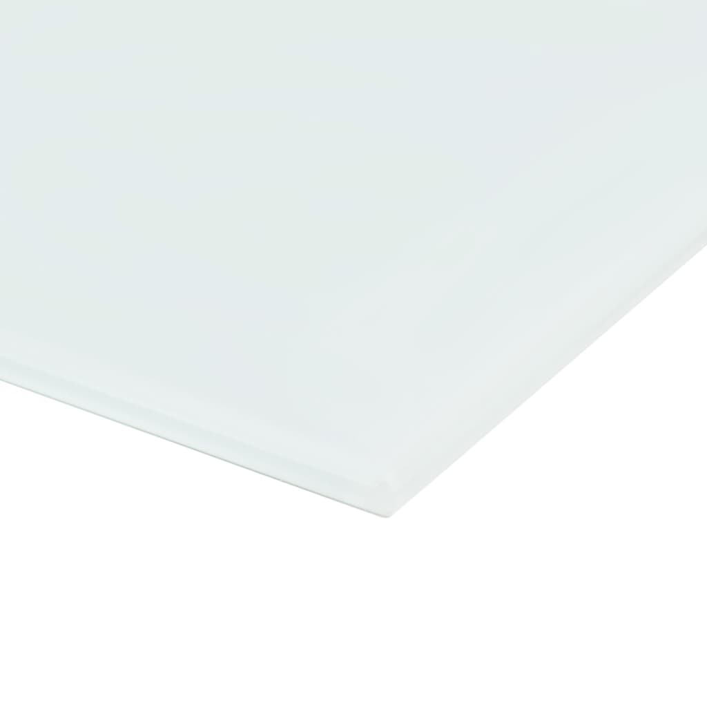 vidaXL Zidna bijela magnetna ploča od stakla 100 x 60 cm