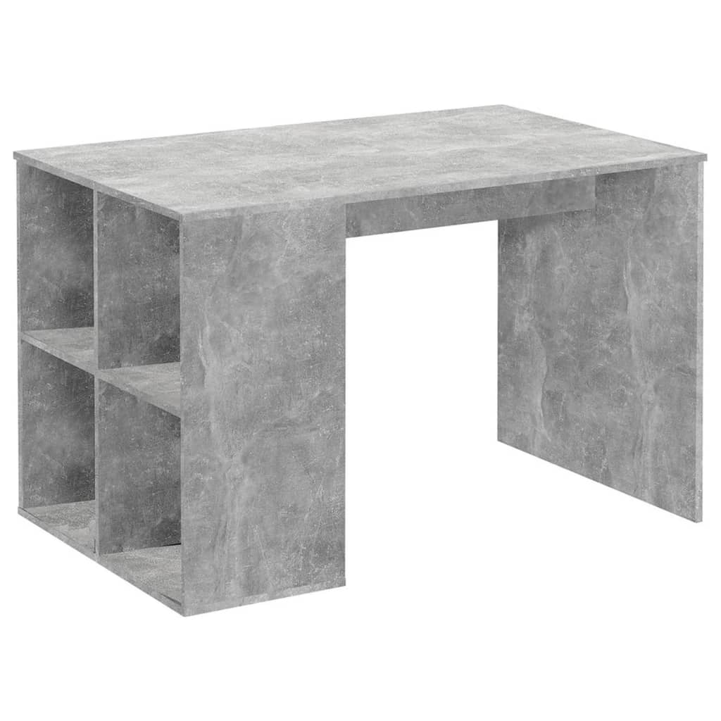 FMD radni stol s bočnim policama 117 x 73 x 75 cm boja betona