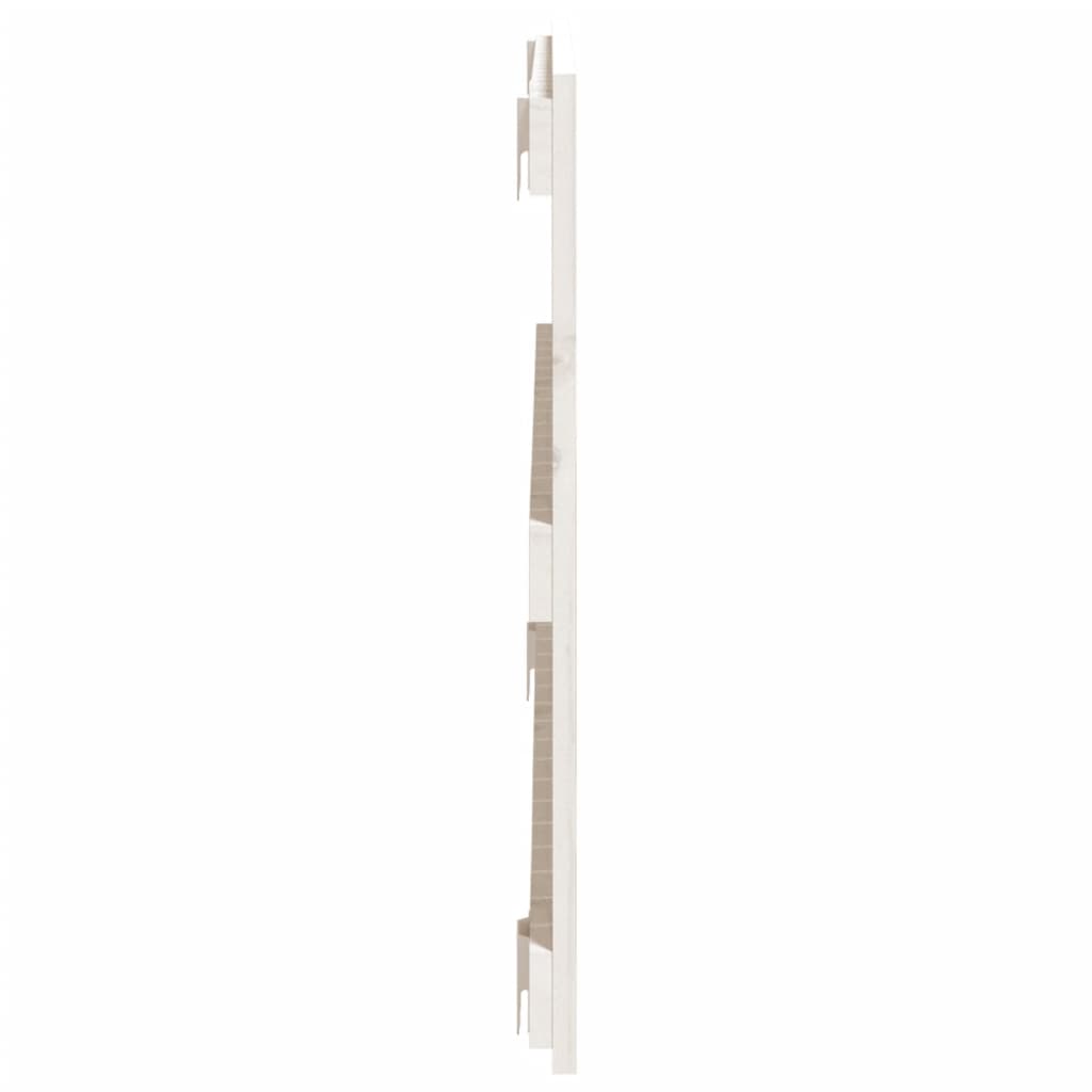vidaXL Zidno uzglavlje bijelo 108 x 3 x 60 cm od masivne borovine
