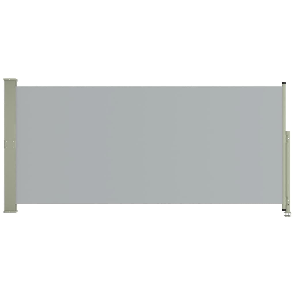 vidaXL Uvlačiva bočna tenda za terasu 140 x 300 cm siva