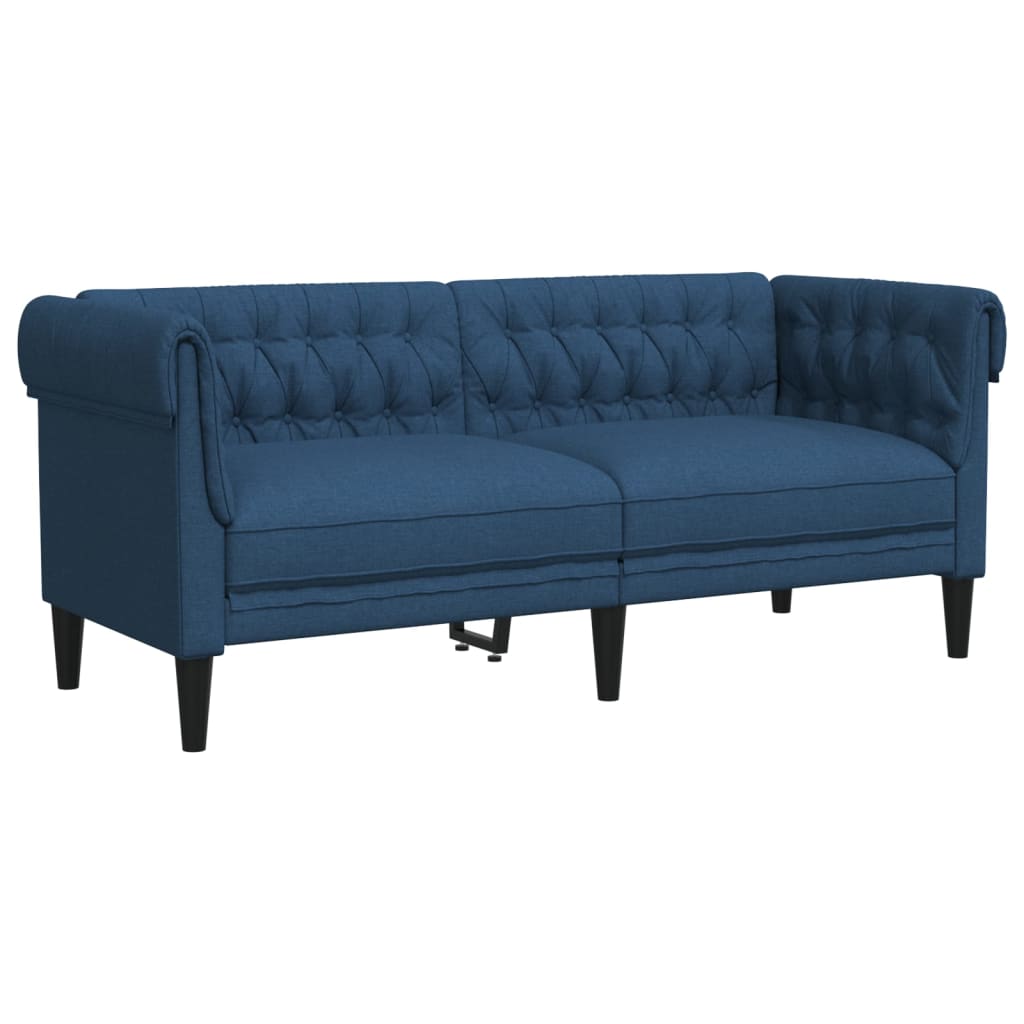 vidaXL 3-dijelni set sofa plavi od tkanine
