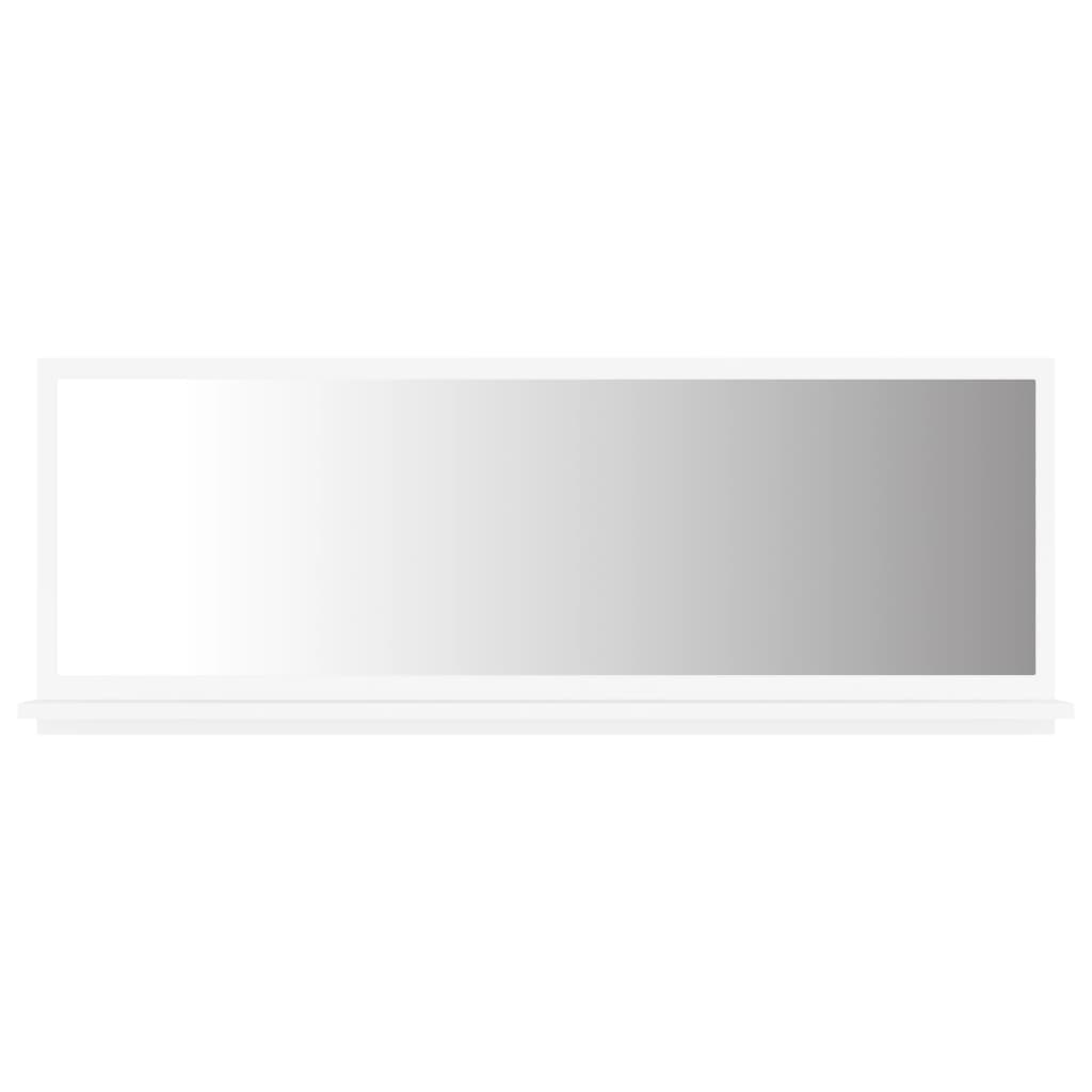 vidaXL Kupaonsko ogledalo bijelo 100 x 10,5 x 37 cm konstruirano drvo
