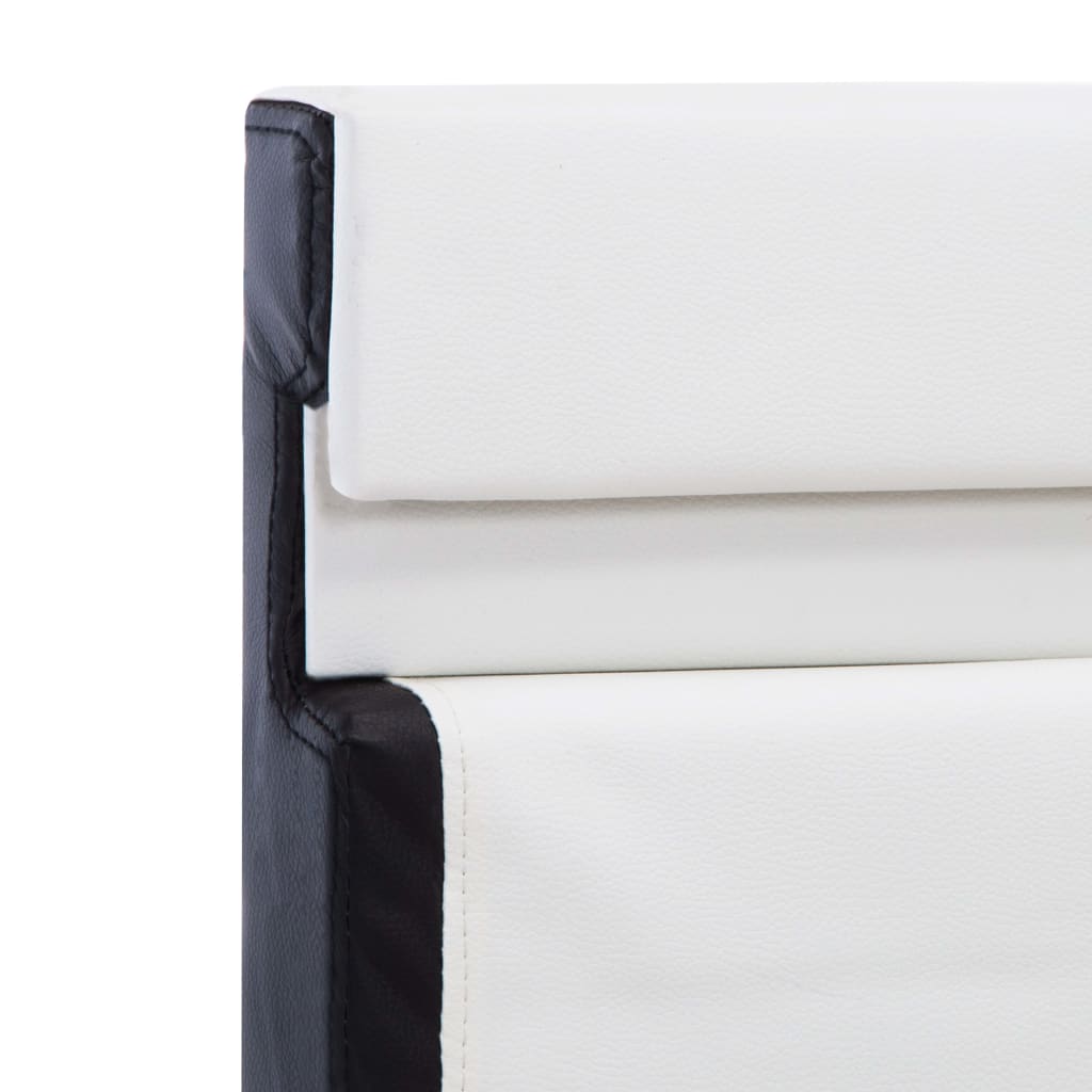 vvidaXL Okvir za krevet od umjetne kože LED bijeli 120 x 200 cm