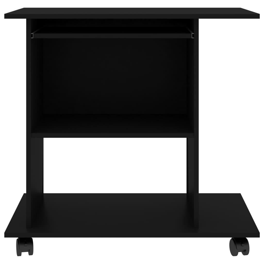 vidaXL Stol za računalo crni 80 x 50 x 75 cm od iverice