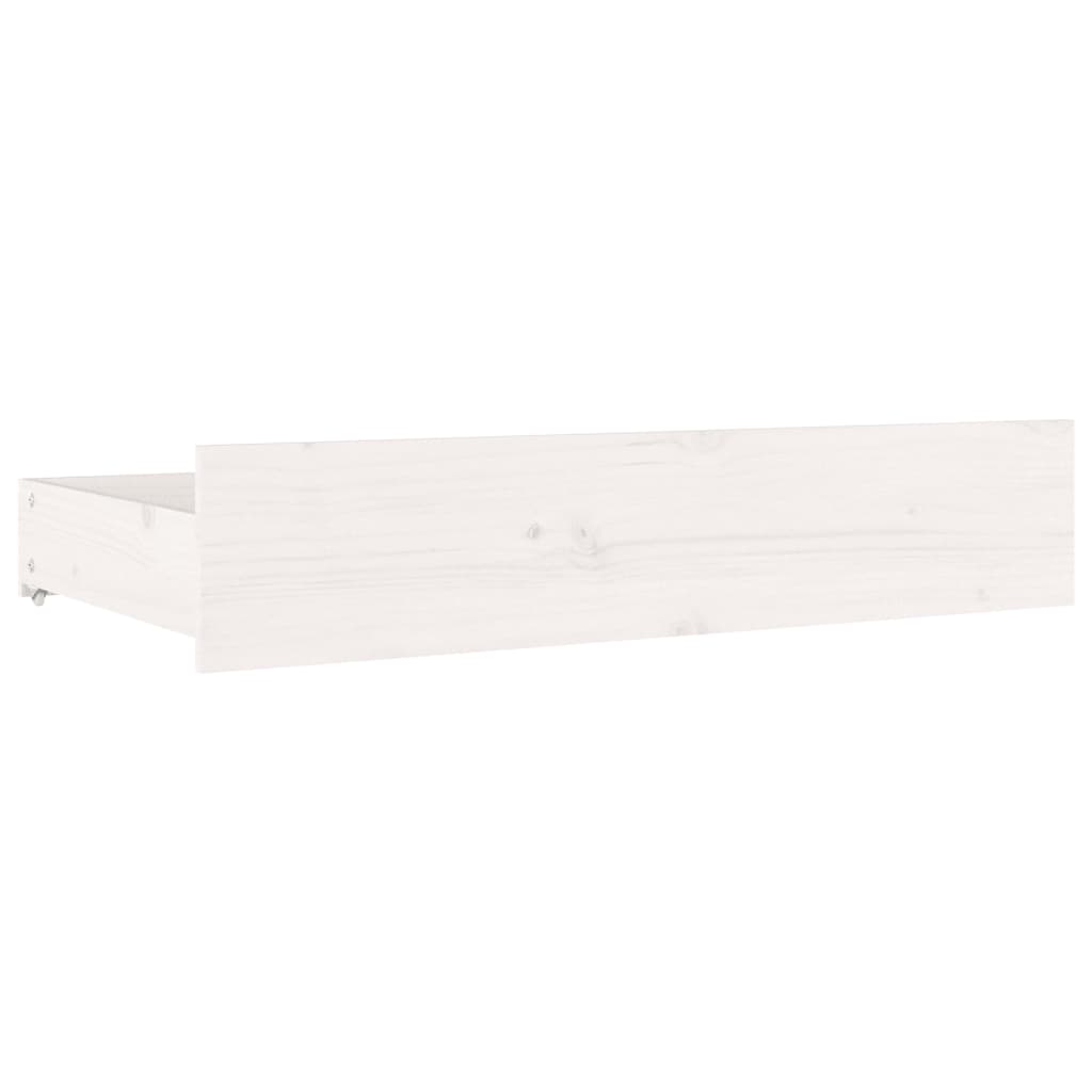 vidaXL Okvir za krevet s ladicama bijeli 120 x 190 cm mali bračni
