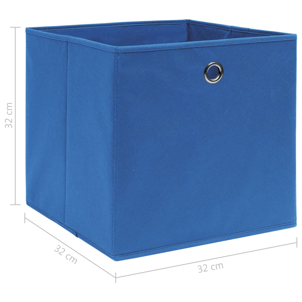 vidaXL Kutije za pohranu 10 kom plave 32 x 32 x 32 cm od tkanine