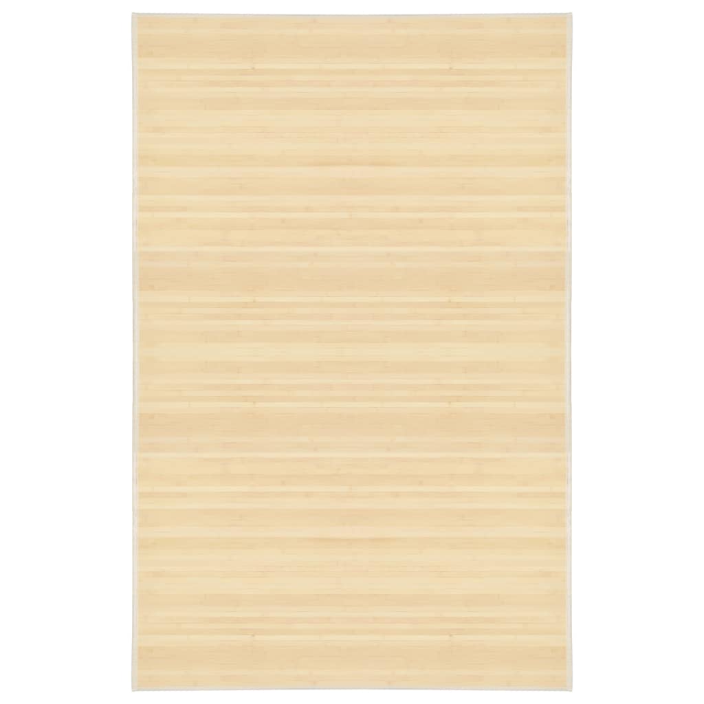 vidaXL Tepih od bambusa 100 x 160 cm prirodna boja