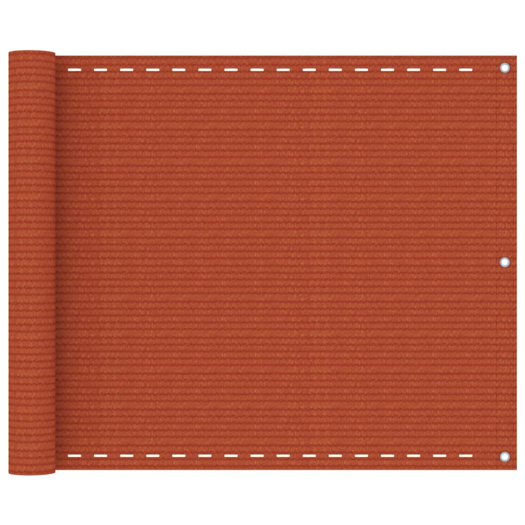 vidaXL Balkonski zastor narančasti 75 x 400 cm HDPE