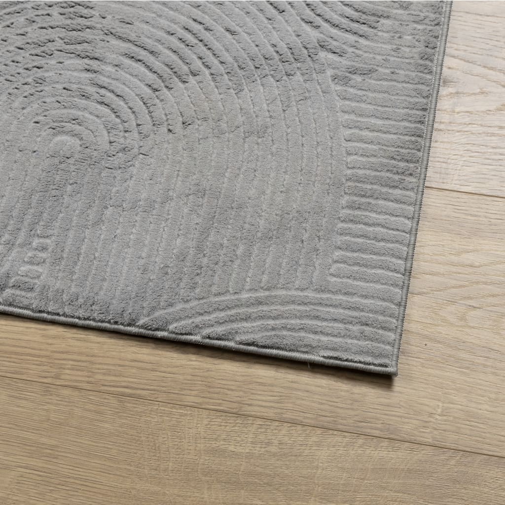 vidaXL Tepih IZA kratka vlakna skandinavski izgled sivi 80x150 cm