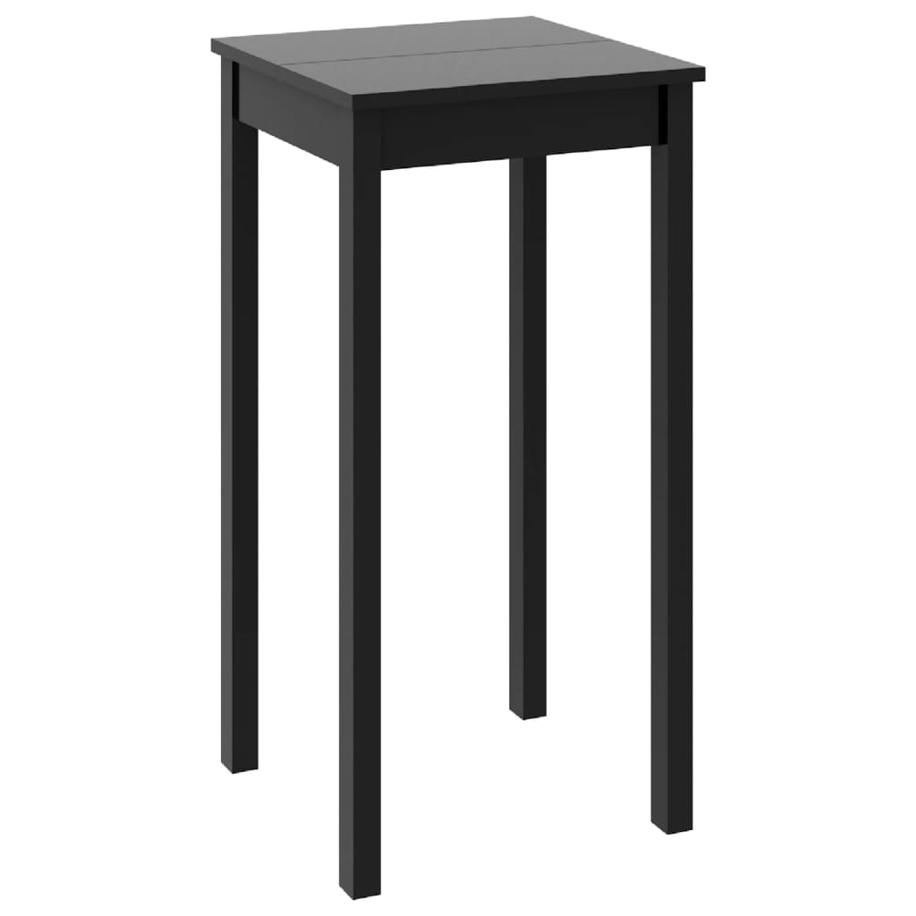 vidaXL Barski stol MDF crni 55 x 55 x 107 cm
