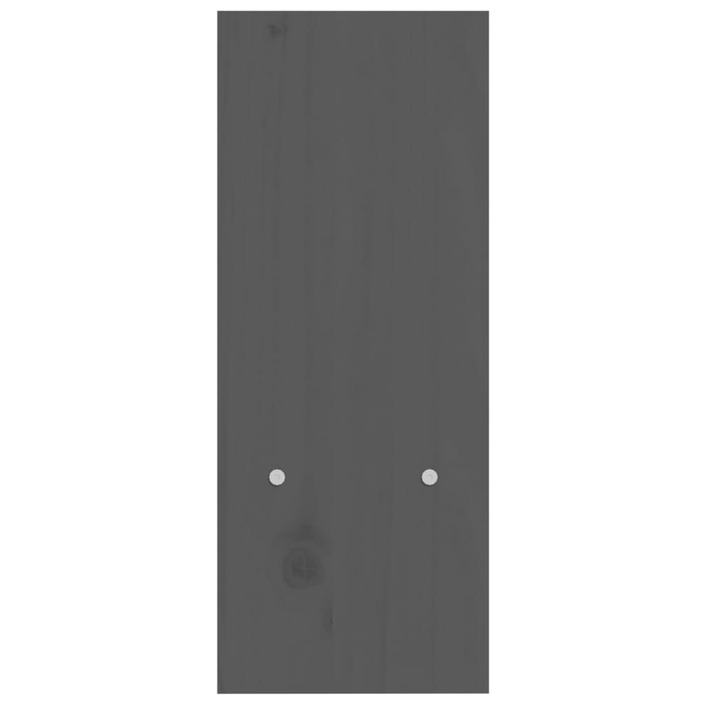 vidaXL Stalak za monitor sivi (39 - 72) x 17 x 43 cm masivna borovina