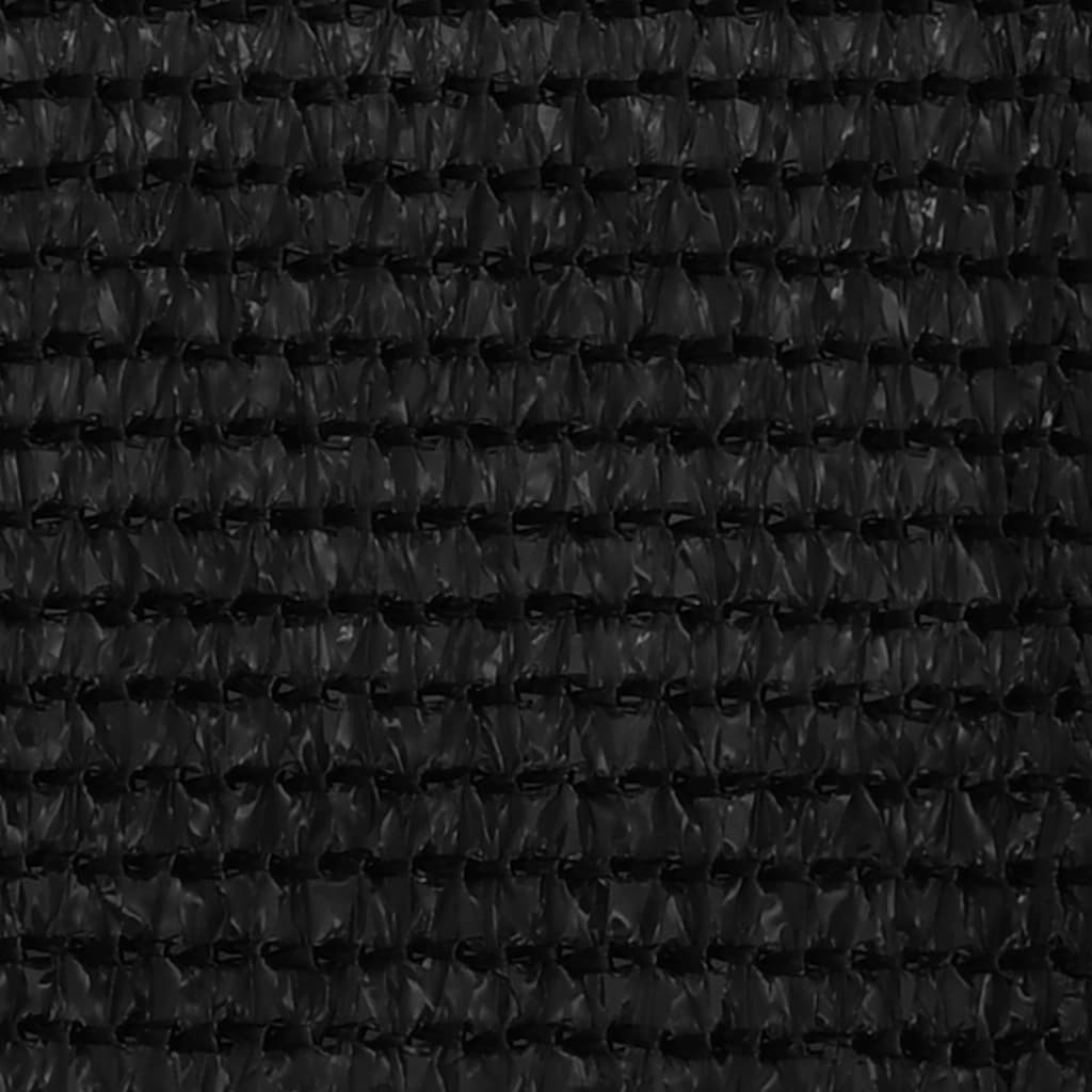 vidaXL Balkonski zastor crni 90 x 400 cm HDPE