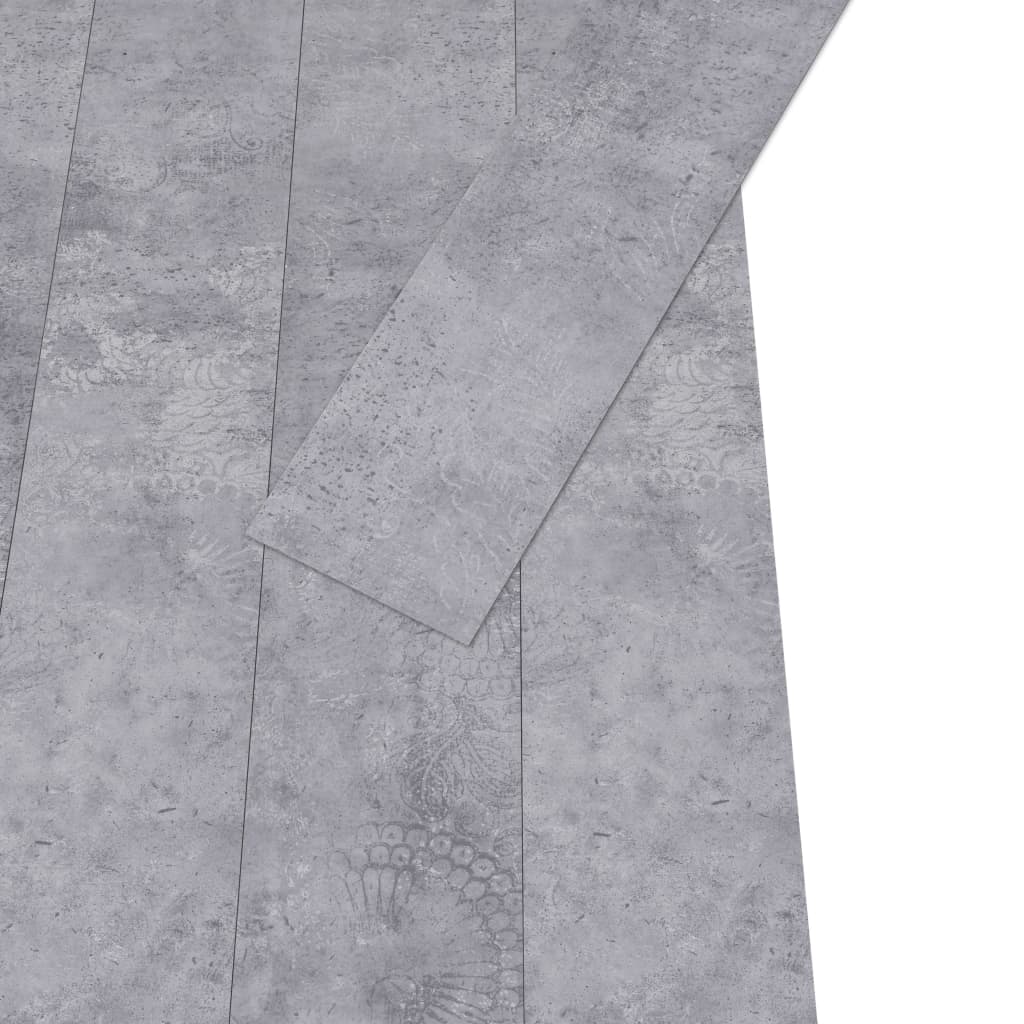 vidaXL Podne obloge od PVC-a 4,46 m² 3 mm samoljepljive cementno sive