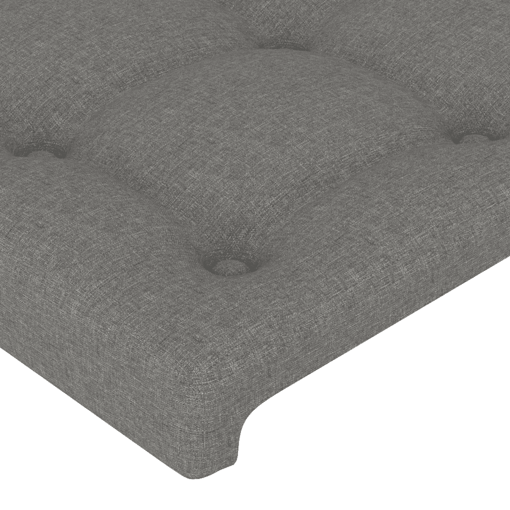 vidaXL Krevet s oprugama i madracem tamnosivi 120 x 200 cm od tkanine