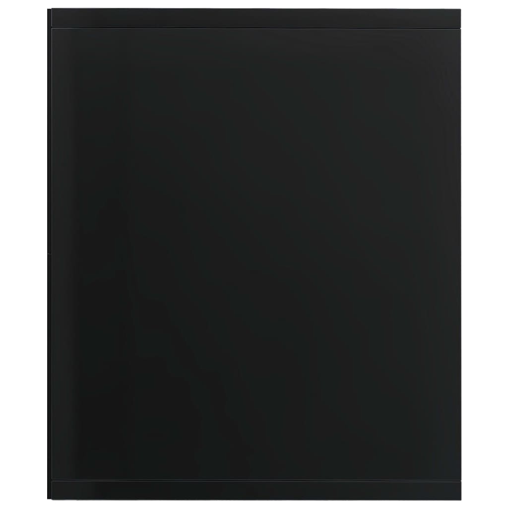 vidaXL Ormarić za knjige/TV sjajni crni 36 x 30 x 114 cm od iverice
