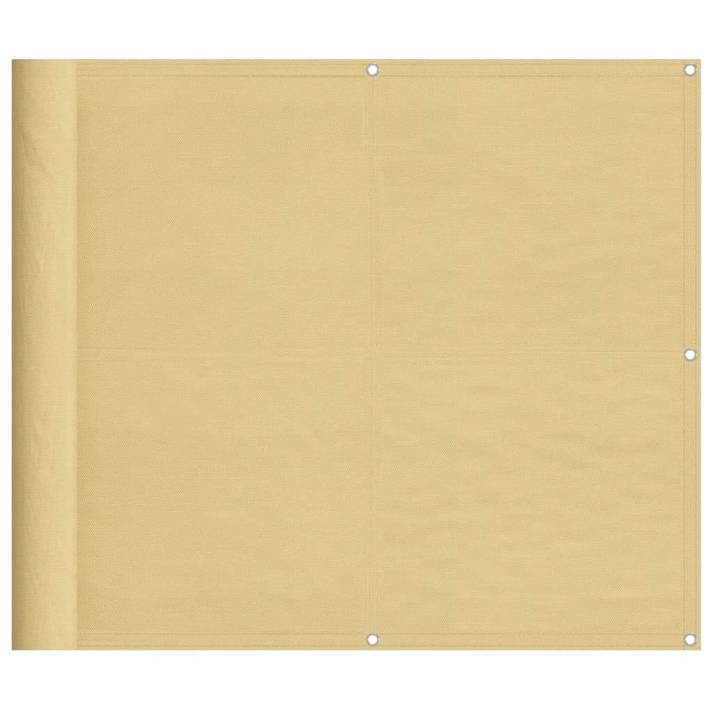 vidaXL Balkonski zaslon boja pijeska 90x300 cm 100 % poliester Oxford