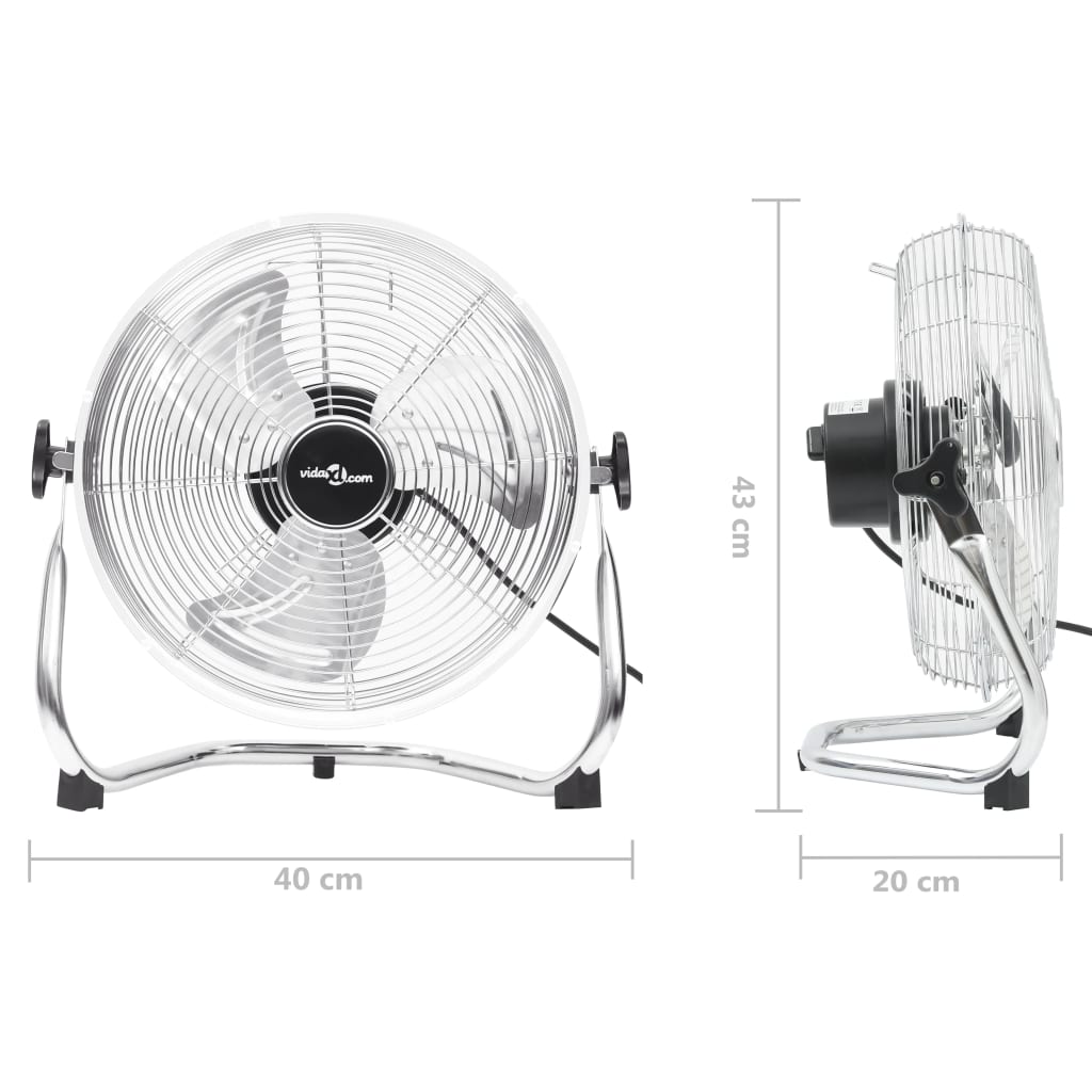 vidaXL Podni ventilator s 3 brzine 40 cm 40 W