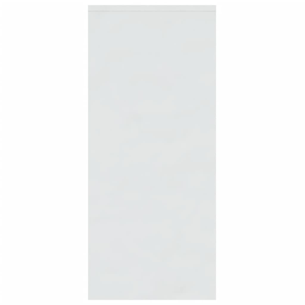 vidaXL Komoda visoki sjaj bijela 102 x 33 x 75 cm od iverice