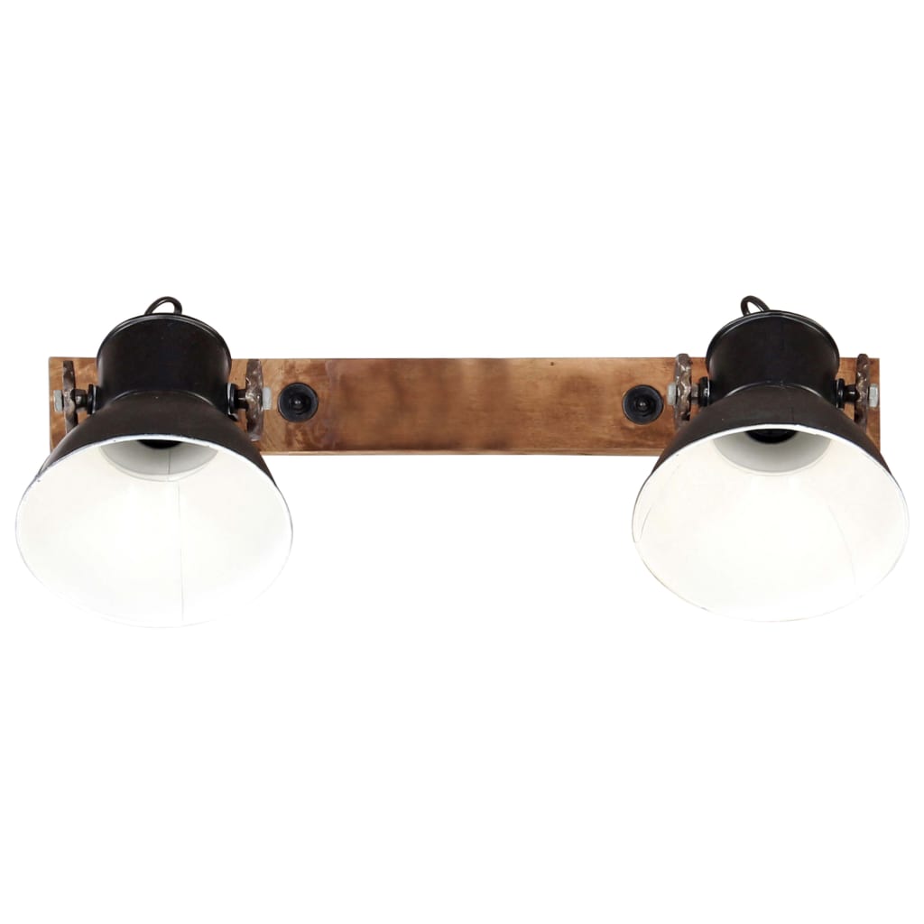 vidaXL Industrijska zidna svjetiljka crna 45 x 25 cm E27