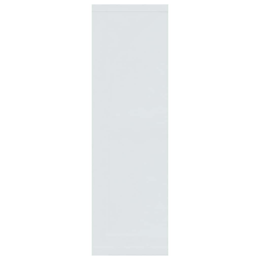vidaXL Zidna polica sjajna bijela 85x16x52,5 cm od konstruiranog drva