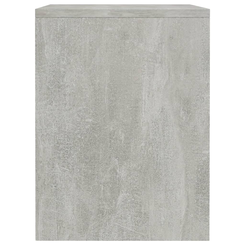 vidaXL Noćni ormarić od iverice siva boja betona 40 x 30 x 40 cm