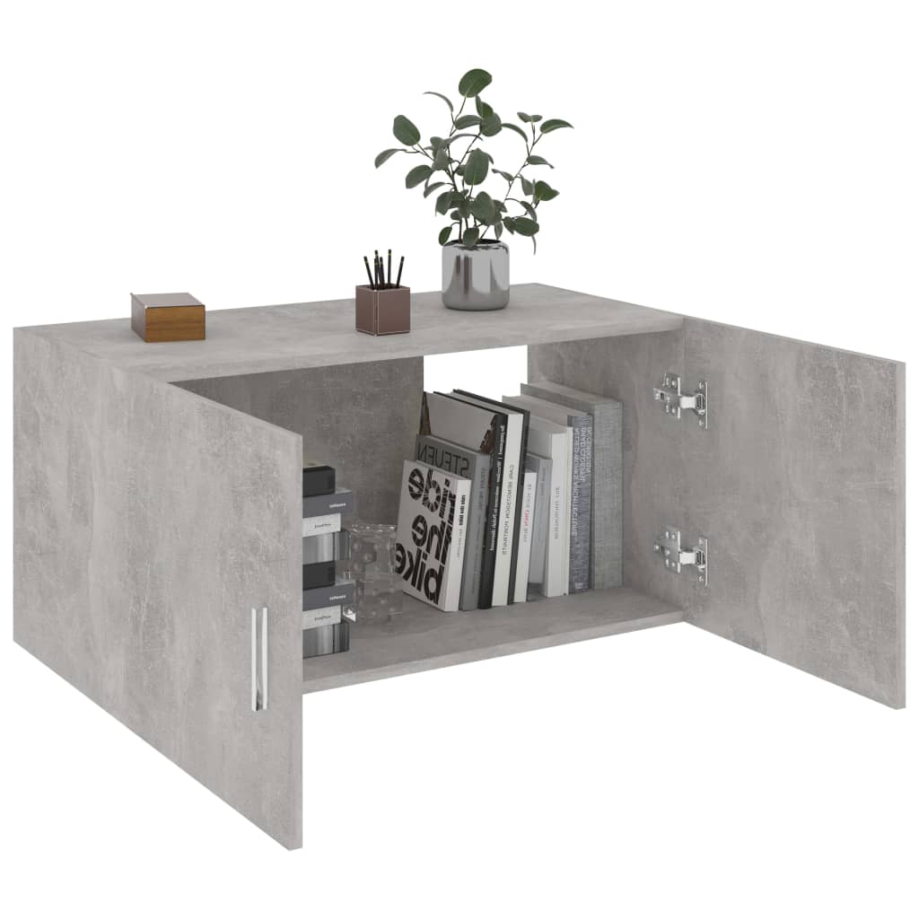 vidaXL Zidni ormarić siva boja betona 80x39x40 cm konstruirano drvo